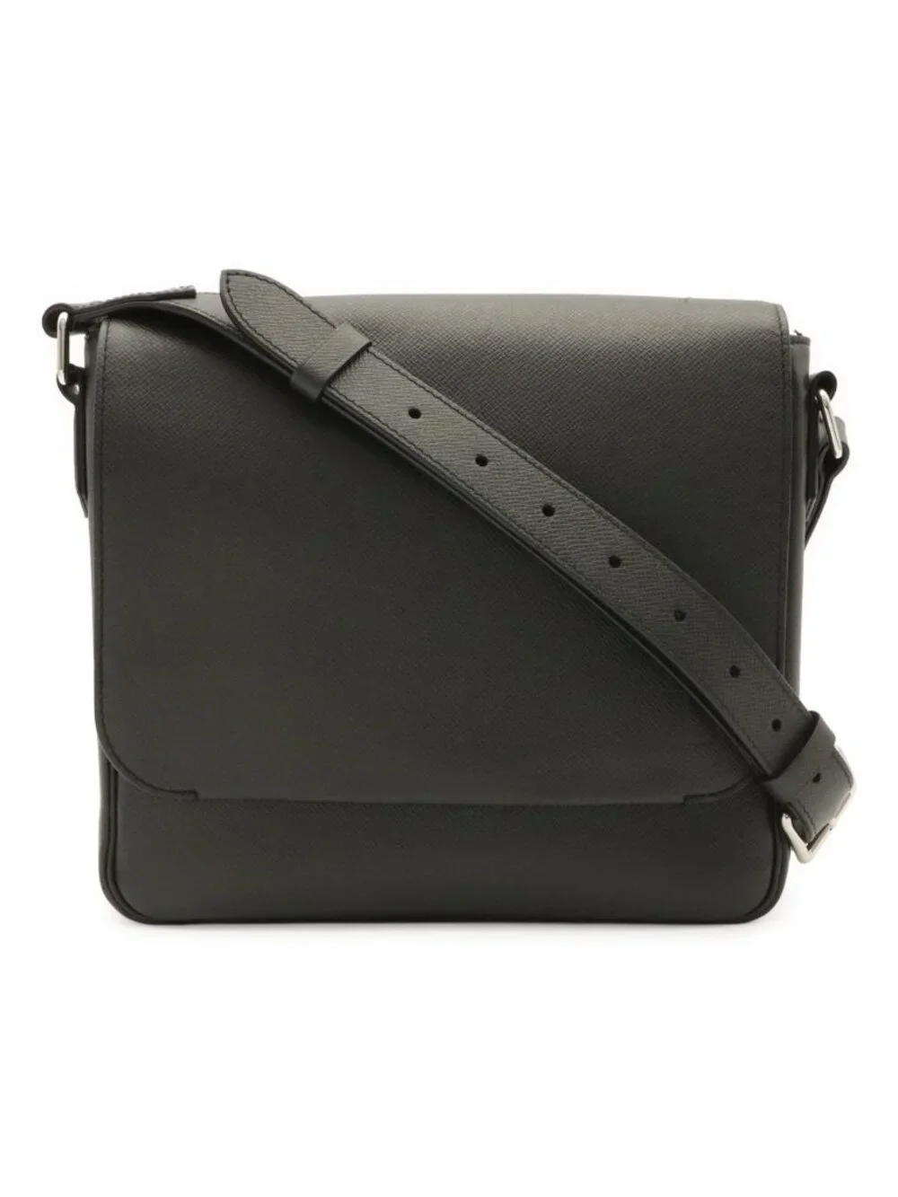 Louis Vuitton Taiga Roman PM Shoulder Bag Crossbody Leather Ardoise Black